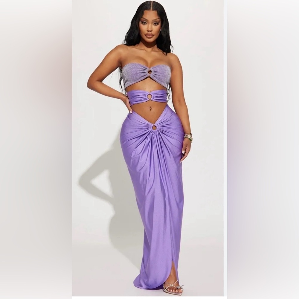 Purple Fashion Nova Dress Size L